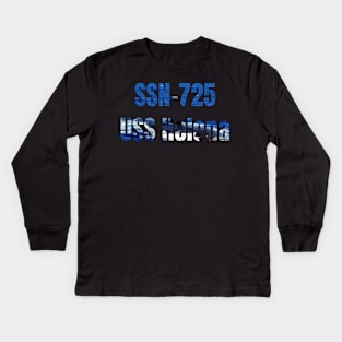 USS Helena (SSN-725), Navy Sailor Veteran Gift Kids Long Sleeve T-Shirt